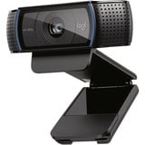 Logitech C920e HD 1080p Webcam negro, 1920 x 1080 Pixeles, Full HD, 30 pps, 1280x720@30fps, 1920x1080@30fps, 720p, 1080p, Pop-up