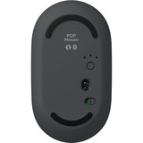 Logitech POP Mouse, ratón inalámbrico Bluetooth compacto y portátil con botones programables y clics discretos, tecnología Easy-Switch para alternar hasta 3 dispositivos, portátil, tablet, PC: grafito grafito, ratón inalámbrico Bluetooth compacto y portátil con botones programables y clics discretos, tecnología Easy-Switch para alternar hasta 3 dispositivos, portátil, tablet, PC: grafito, Ambidextro, Óptico, Bluetooth, Grafito