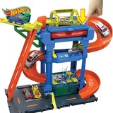 Mattel City HTN80 vehículo de juguete, Juego de construcción Set de pistas y vehículos de carreras, 3 año(s), Plástico, Multicolor