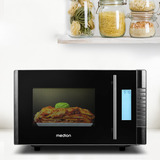 Medion MD14482, Microondas negro/Plateado