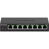 Netgear MS308E No administrado 2.5G Ethernet (100/1000/2500) Negro, Interruptor/Conmutador negro, No administrado, 2.5G Ethernet (100/1000/2500), Bidireccional completo (Full duplex), Montaje de pared