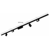 Philips Hue Kit Perifo base de techo recto (4 focos), Lámpara negro, Philips Hue White and Color ambiance Kit Perifo base de techo recto (4 focos), Punto de iluminación inteligente, Bluetooth, Negro, LED integrado, Metal, Sintético, Bombilla(s) no reemplazable(s)