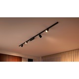 Philips Hue Kit Perifo base de techo recto (4 focos), Lámpara negro, Philips Hue White and Color ambiance Kit Perifo base de techo recto (4 focos), Punto de iluminación inteligente, Bluetooth, Negro, LED integrado, Metal, Sintético, Bombilla(s) no reemplazable(s)