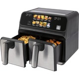 ProfiCook PC-FR 1287 H, Freidora de aire caliente acero fino/Negro