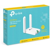 TP-Link TL-WN822N WLAN 300 Mbit/s, Adaptador Wi-Fi blanco, Inalámbrico, Mini-USB, WLAN, Wi-Fi 4 (802.11n), 300 Mbit/s, Blanco, Minorista