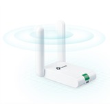 TP-Link TL-WN822N adaptador y tarjeta de red WLAN 300 Mbit/s, Adaptador Wi-Fi blanco, Inalámbrico, Mini-USB, WLAN, Wi-Fi 4 (802.11n), 300 Mbit/s, Blanco, Minorista