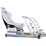 Thermaltake Cockpit simulador de carreras GR500 Snow, Sim Rig blanco