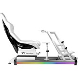 Thermaltake Cockpit simulador de carreras GR500 Snow, Sim Rig blanco
