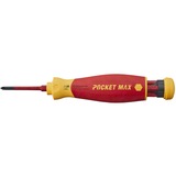 Wiha Destornillador con cargador de puntas PocketMax electric rojo/Amarillo