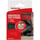 fischer GOW Cinta de tela UNIVERSAL TAPE STRONG, 25m x 48mm, Cinta adhesiva transparente