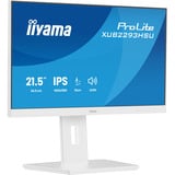 iiyama ProLite XUB2293HSU-W7 pantalla para PC 54,6 cm (21.5") 1920 x 1080 Pixeles Full HD LED Blanco, Monitor LED blanco (mate), 54,6 cm (21.5"), 1920 x 1080 Pixeles, Full HD, LED, 1 ms, Blanco