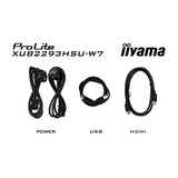 iiyama ProLite XUB2293HSU-W7 pantalla para PC 54,6 cm (21.5") 1920 x 1080 Pixeles Full HD LED Blanco, Monitor LED blanco (mate), 54,6 cm (21.5"), 1920 x 1080 Pixeles, Full HD, LED, 1 ms, Blanco