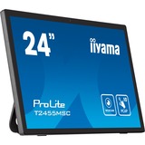 iiyama T2455MSC-B1 pantalla para PC 61 cm (24") 1920 x 1080 Pixeles Full HD LED Pantalla táctil Negro, Monitor LED negro (mate), 61 cm (24"), 1920 x 1080 Pixeles, Full HD, LED, 5 ms, Negro
