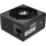 ASUS TUF Gaming 850W Gold unidad de fuente de alimentación 24-pin ATX ATX Negro, Fuente de alimentación de PC negro, 850 W, 100 - 240 V, 130 W, 850 W, 130 W, 9,6 W