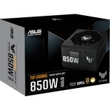 ASUS TUF Gaming 850W Gold unidad de fuente de alimentación 24-pin ATX ATX Negro, Fuente de alimentación de PC negro, 850 W, 100 - 240 V, 130 W, 850 W, 130 W, 9,6 W