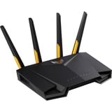 ASUS TUF Gaming AX3000 V2 router inalámbrico Gigabit Ethernet Doble banda (2,4 GHz / 5 GHz) Negro, Naranja negro/Amarillo, Wi-Fi 6 (802.11ax), Doble banda (2,4 GHz / 5 GHz), Ethernet, Negro, Naranja, Router de sobremesa