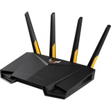 ASUS TUF Gaming AX3000 V2 router inalámbrico Gigabit Ethernet Doble banda (2,4 GHz / 5 GHz) Negro, Naranja negro/Amarillo, Wi-Fi 6 (802.11ax), Doble banda (2,4 GHz / 5 GHz), Ethernet, Negro, Naranja, Router de sobremesa