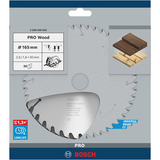 Bosch 2 608 640 603 no categorizado, Hoja de sierra Madera, 16,5 cm, 3 cm, 1,6 mm, 2,6 mm, 15°