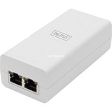 Digitus Gigabit Activo 802.3at PoE Midspan, Inyector PoE blanco