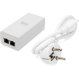 Digitus Gigabit Activo 802.3at PoE Midspan, Inyector PoE blanco