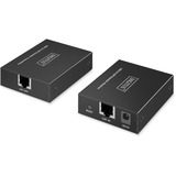 Digitus Set extensor USB 2.0 CAT, 480 Mbps, 150 metros negro