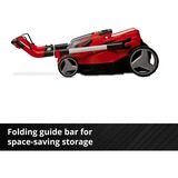 EINHELL RASARRO Cortacésped manual Batería Negro, Rojo rojo/Negro, Cortacésped manual, 450 m², 38 cm, 2,5 cm, 7,5 cm, 45 L