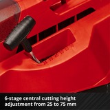 EINHELL RASARRO Cortacésped manual Batería Negro, Rojo rojo/Negro, Cortacésped manual, 450 m², 38 cm, 2,5 cm, 7,5 cm, 45 L