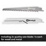 EINHELL Sierra sable universal inalámbrica Power X-Change TE-AP 18/13 Li - Solo, 18 Voltios, Sierra de sable rojo/Negro