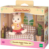 EPOCH Sylvanian Families - Set de sala de estar del padre conejo de chocolate, Juegos de construcción 