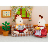 EPOCH Sylvanian Families - Set de sala de estar del padre conejo de chocolate, Juegos de construcción 