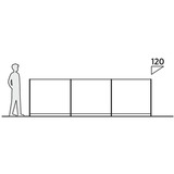 Easy Camp Huk parabrisas, Protección del viento y visibilidad gris