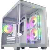 FSP S380-WA Carcasa Micro Tower mITX, mATX Blanco ARGB, Cajas de torre blanco, mATX Blanco ARGB, Micro Torre, PC, Blanco, micro ATX, Mini-ITX, SPCC, Vidrio templado, Juego