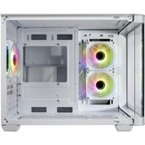 FSP S380-WA Carcasa Mini Tower mITX, mATX Blanco ARGB, Cajas de torre blanco, mATX Blanco ARGB, Micro Torre, PC, Blanco, micro ATX, Mini-ITX, SPCC, Vidrio templado, Juego