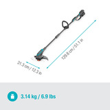 GARDENA PowerTrim 30/18V P4A, 14703-20, Cortabordes gris/Turquesa