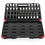 GEDORE puntas de destornillador rojas 1/2" XZN, Llave de tubo negro/Rojo