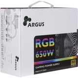 Inter-Tech Argus RGB-650W CM II, Fuente de alimentación de PC negro
