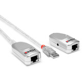 Lindy Extensor USB 1.1 Cat.6 plateado