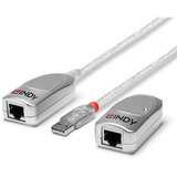 Lindy Extensor USB 1.1 Cat.6 plateado
