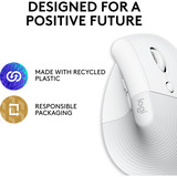 Logitech 910-006477, Ratón blanco