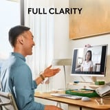 Logitech Brio 100 Cámaras web, Webcam rosa claro, 2 MP, 1920 x 1080 Pixeles, Full HD, 30 pps, 1280x720@30fps, 1920x1080@30fps, 720p, 1080p