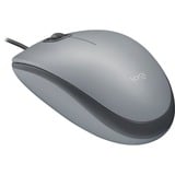 Logitech M110 Silent, Ratón gris, Ambidextro, Óptico, USB tipo A, 1000 DPI, Grafito, Gris