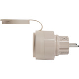 Shelly Enchufe exterior S Gen3, Toma de corriente con interruptor moca