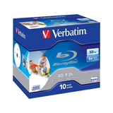 Verbatim 43736 disco blu-ray lectura/escritura (BD) BD-R 50 GB 10 pieza(s), Discos Blu-ray vírgenes 50 GB, BD-R, Caja de joyas, 10 pieza(s), Minorista