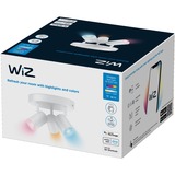 WiZ IMAGEO 3 focos ajustables placa redonda, Luz de LED blanco, Punto de iluminación inteligente, Blanco, LED, Bombilla(s) no reemplazable(s), 2200 K, 6500 K