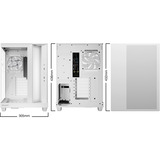 be quiet! Light Base 500 LX White Midi Tower Blanco, Cajas de torre blanco, Midi Tower, PC, Blanco, ATX, micro ATX, Mini-ITX, Acrilonitrilo butadieno estireno (ABS), Vidrio, Acero, Juego
