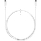 goobay Cable de silicona USB 2.0 blanco, conector USB-C > conector USB-C blanco