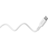 goobay Cable de silicona USB 2.0 blanco, conector USB-C > conector USB-C blanco