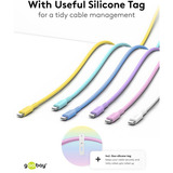 goobay Cable de silicona USB 2.0 blanco, conector USB-C > conector USB-C blanco