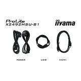 iiyama X2492HSU-B1, Monitor LED negro (mate)