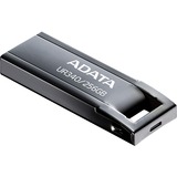 ADATA UR340 unidad flash USB 256 GB USB tipo A 3.2 Gen 1 (3.1 Gen 1) Negro, Lápiz USB níquel, 256 GB, USB tipo A, 3.2 Gen 1 (3.1 Gen 1), 100 MB/s, Sin tapa, Negro